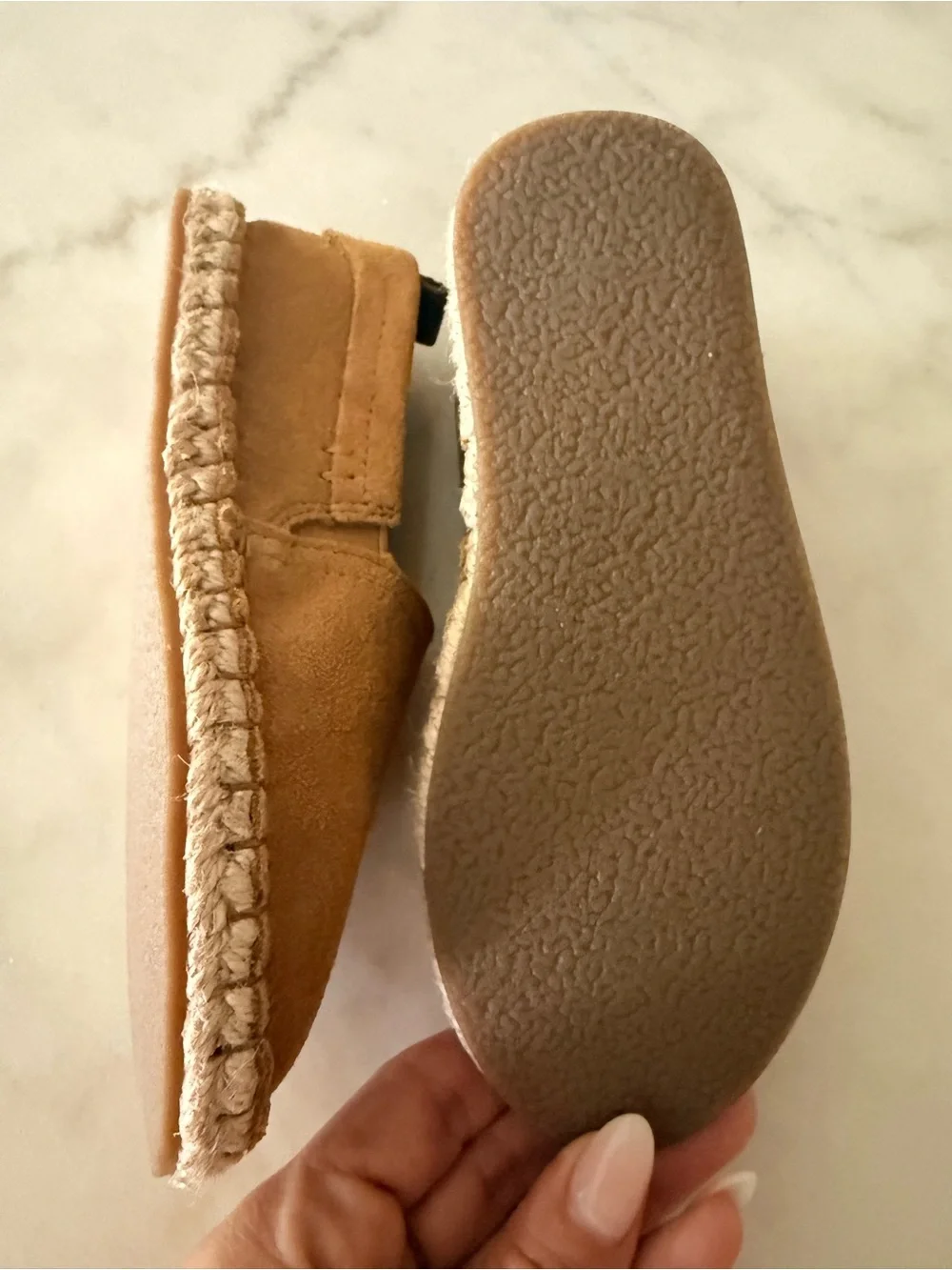 ZARA Kids Tan Suede Moccasin Slip-Ons